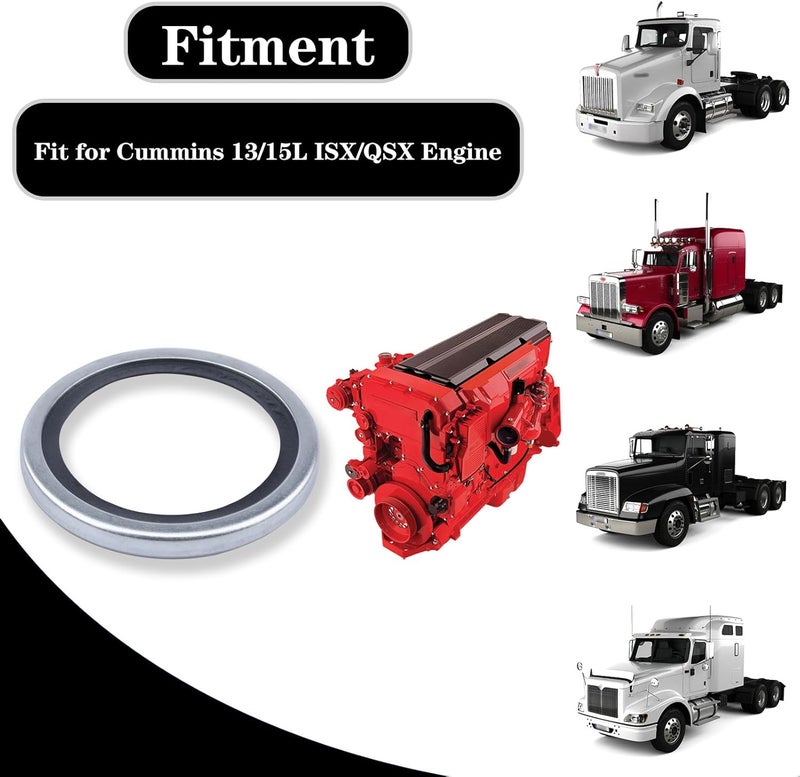 GYUPTRK 186780 Thermostat Seal Fit for Cummins 13/15L ISX/QSX Engines, Compatible with Kenworth Peterbilt Freightliner International Mack Western Star Heavy Duty Truck - Image 2